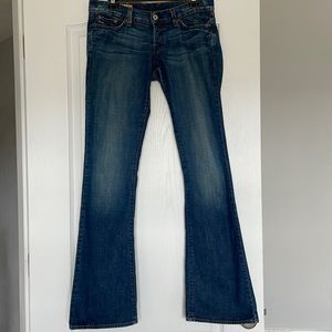 Lucky Low-rise flare denim jeans